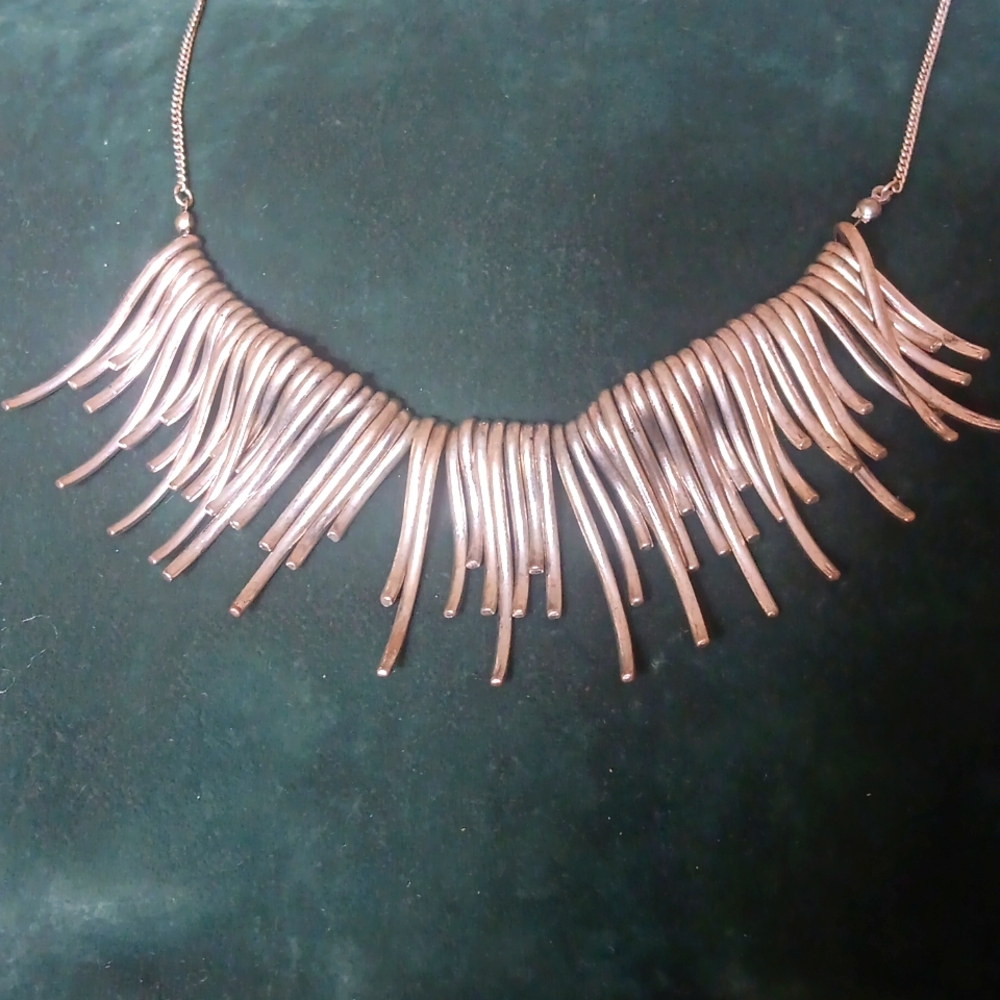 Vintage Boho Silver Necklace.